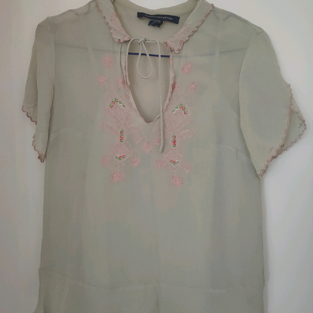 Women blouse with beautiful embroidered details